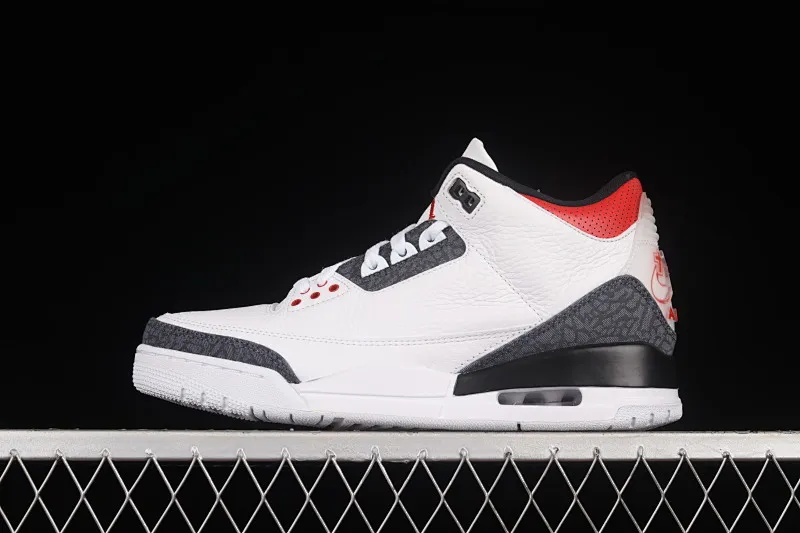 All categories Air Jordan Jordan series basketball shoes Air Jordan 3 foreign trade version Air Jordan 3 Retro SE-T AJ3 Jordan 3 denim new flame red CZ6433-100